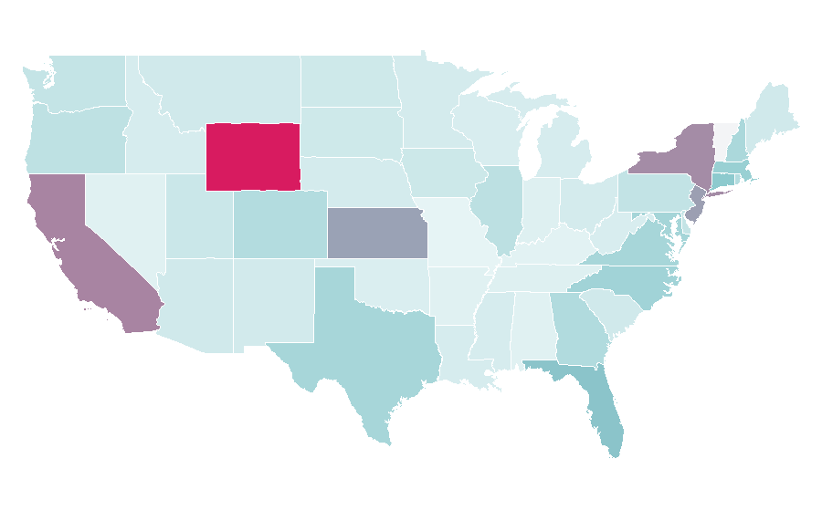 Affinity by region — Running club, United States