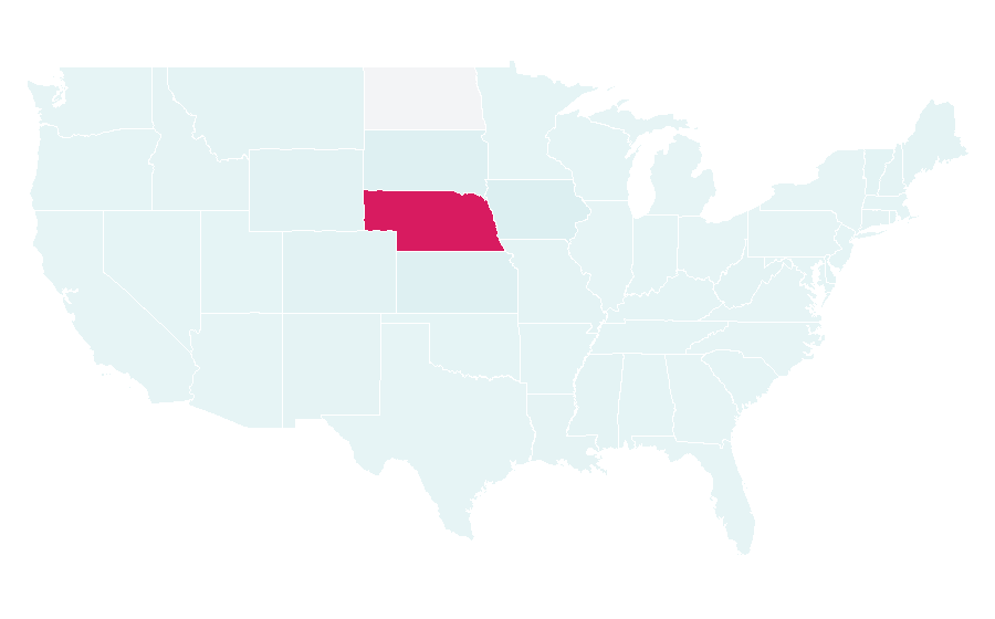 Affinity by region — Runza (restaurant), United States
