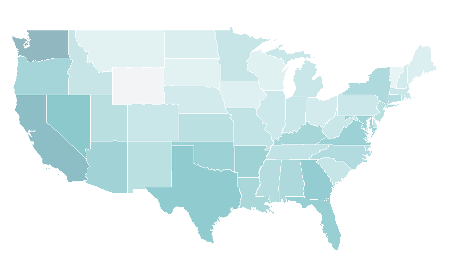 Affinity by region — Rurouni Kenshin, United States
