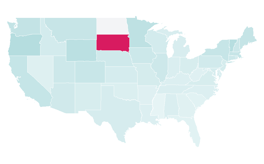Affinity by region — Rushmore, United States