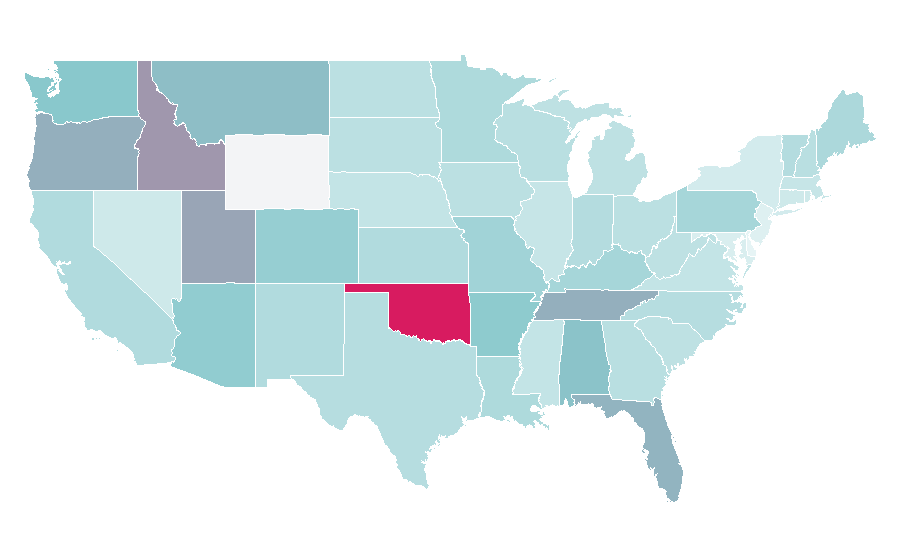 Affinity by region — Russell Brand, United States