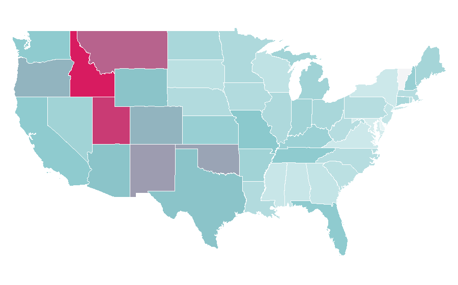 Affinity by region — Russell Crowe, United States