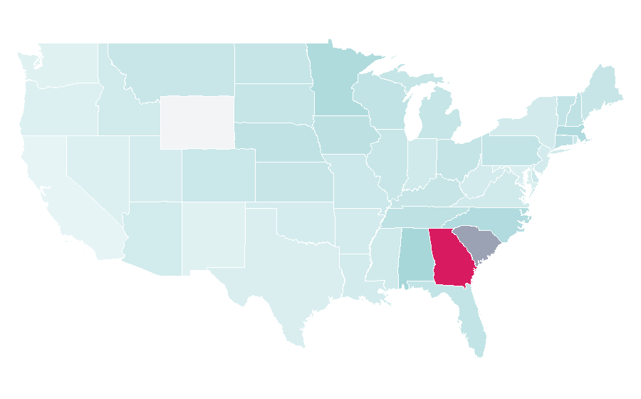 Affinity by region — Russell Henley, United States