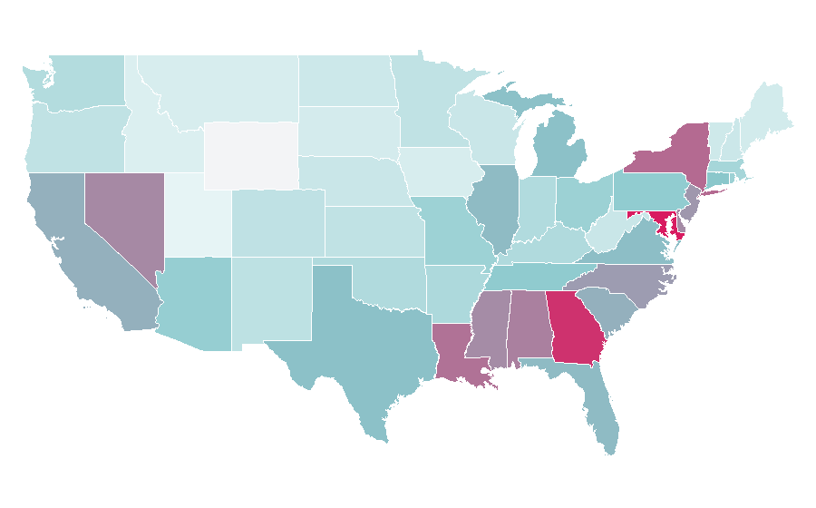 Affinity by region — Russell Simmons, United States