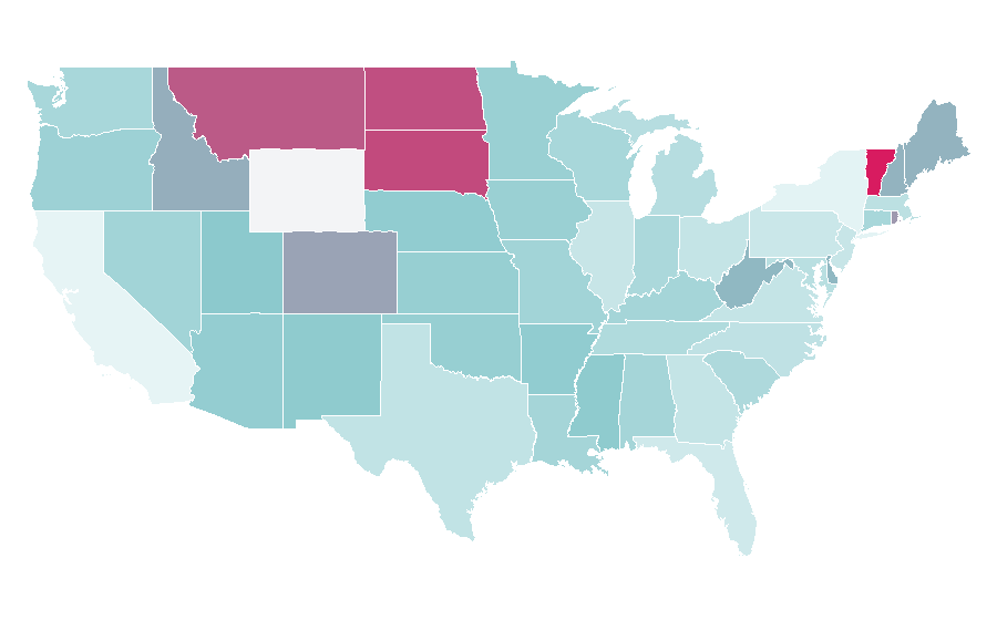 Affinity by region — Rustic modern, United States