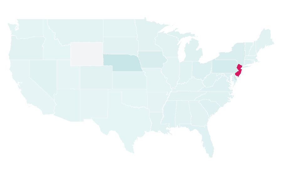 Affinity by region — Rutgers Scarlet Knights football, United States
