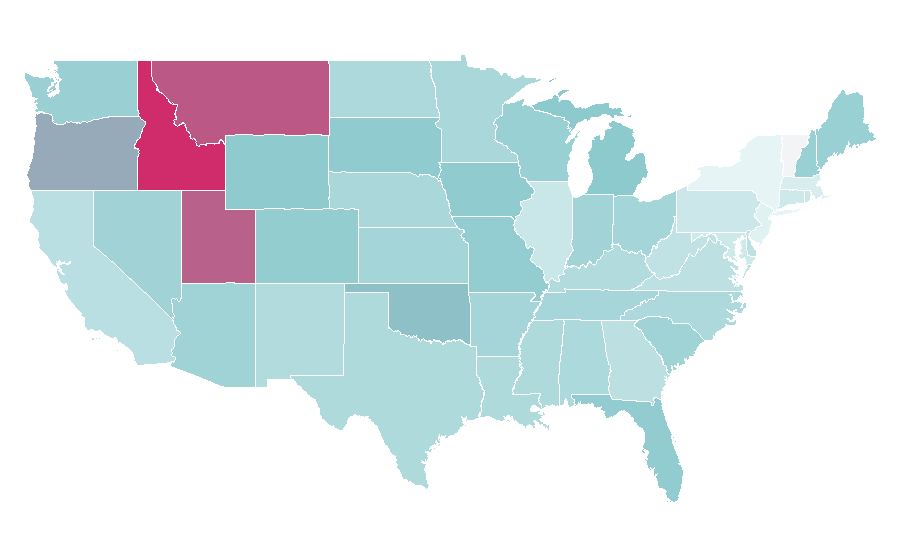 Affinity by region — RVShare, United States