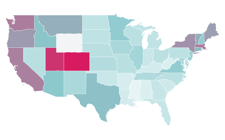 Affinity by region — Ryan Holiday, United States