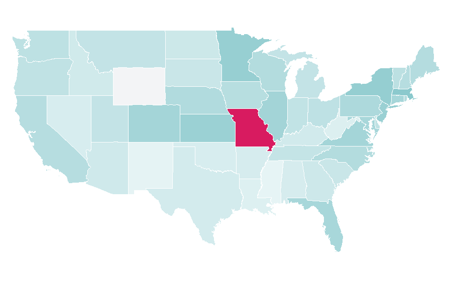 Affinity by region — Ryan Lochte, United States