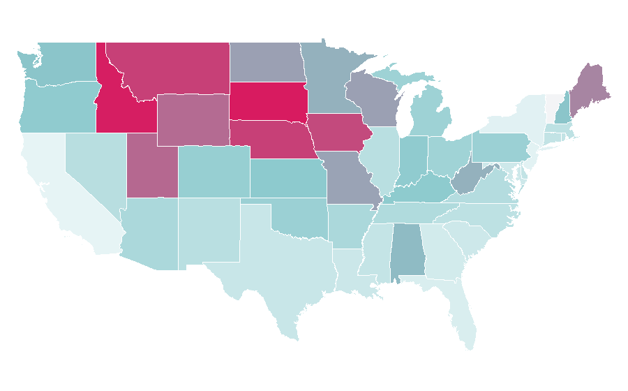 Affinity by region — Sabaton (band), United States