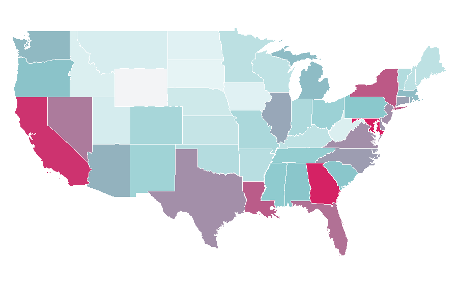 Affinity by region — Sade (band), United States