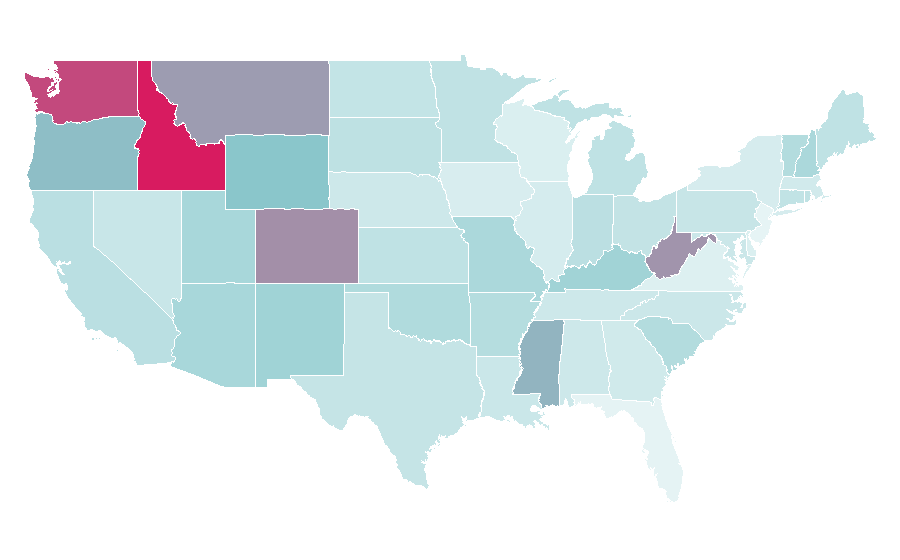 Affinity by region — Safeco Insurance, United States