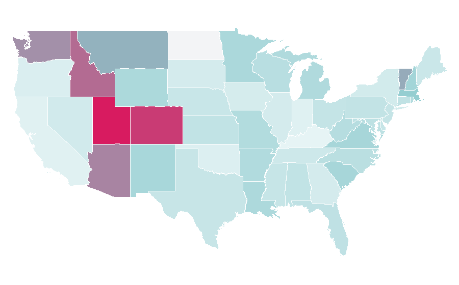 Affinity by region — Safelite AutoGlass, United States