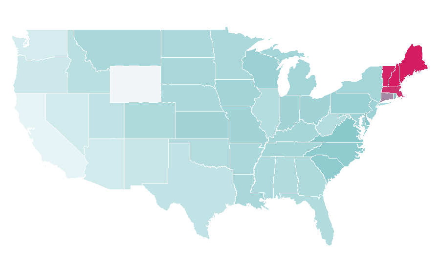 Affinity by region — Saint John, U.S. Virgin Islands, United States