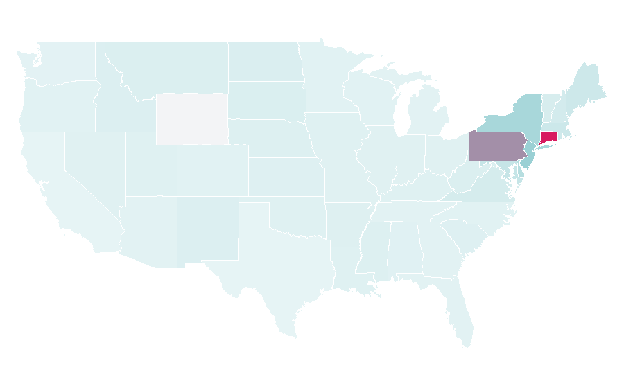 Affinity by region — Saint Joseph University, United States