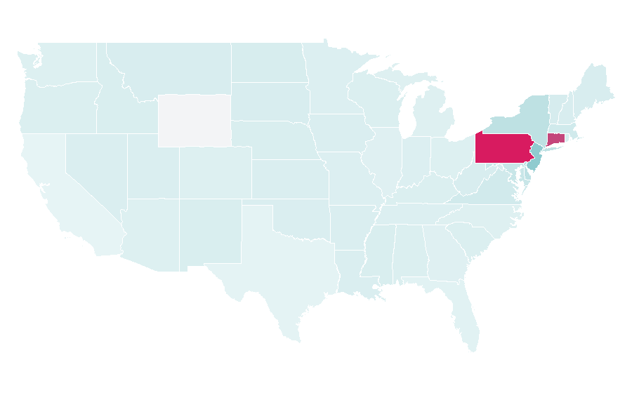 Affinity by region — Saint Joseph's University, United States