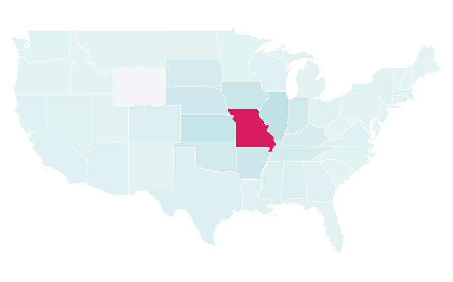 Affinity by region — Saint Louis Brewery, United States