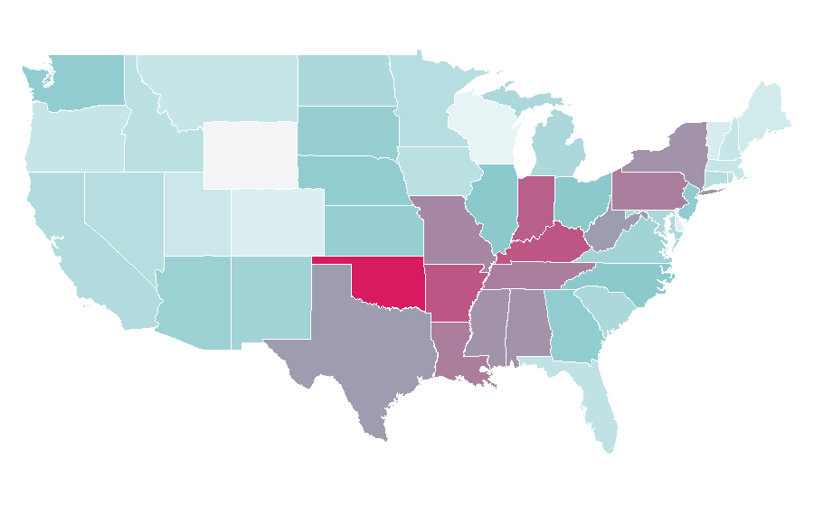 Affinity by region — Saint Nicholas, United States