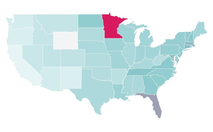 Affinity by region — Saint Thomas, U.S. Virgin Islands, United States