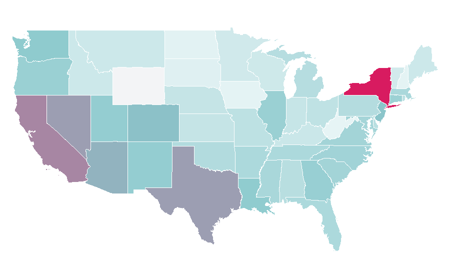 Afinidad por región — Salad, Estados Unidos