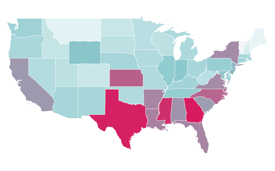 Affinity by region — Salary, United States