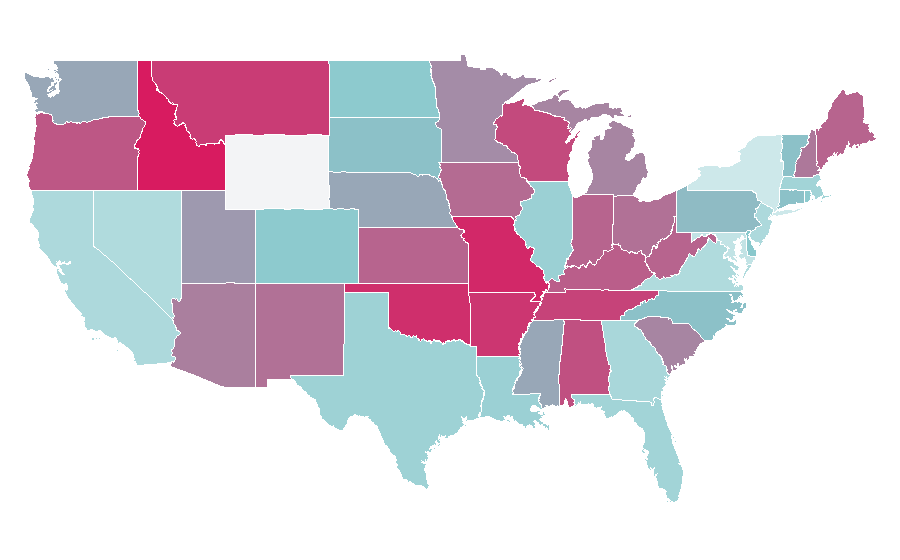 Affinity by region — Sally Field, United States