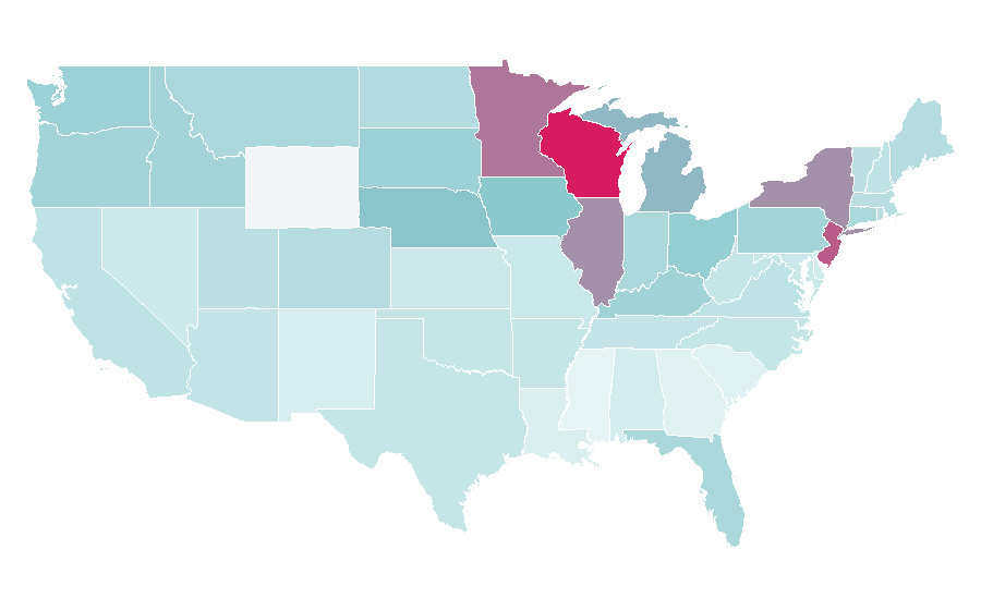 Affinity by region — Sally Hansen, United States