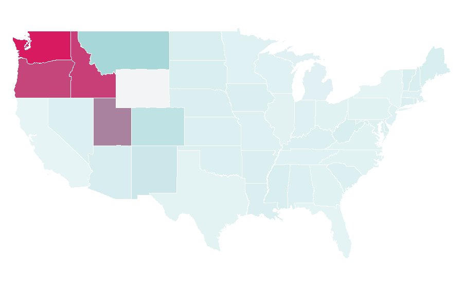 Affinity by region — Salon Services, United States