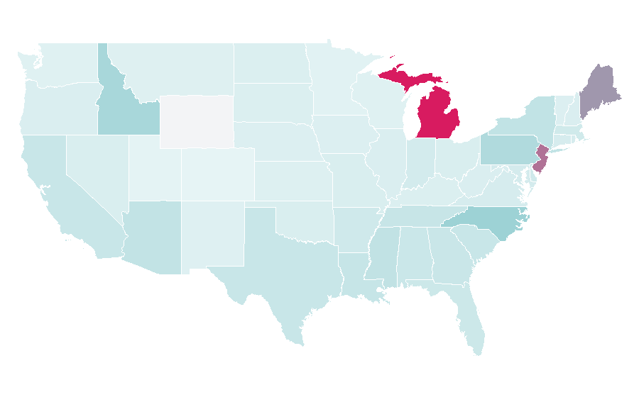 Affinity by region — Salt and pepper, United States