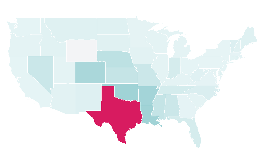 Affinity by region — Saltgrass Steak House, United States