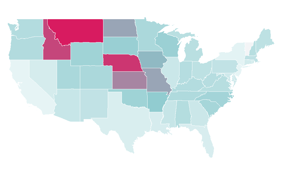 Affinity by region — Sam Barber, United States