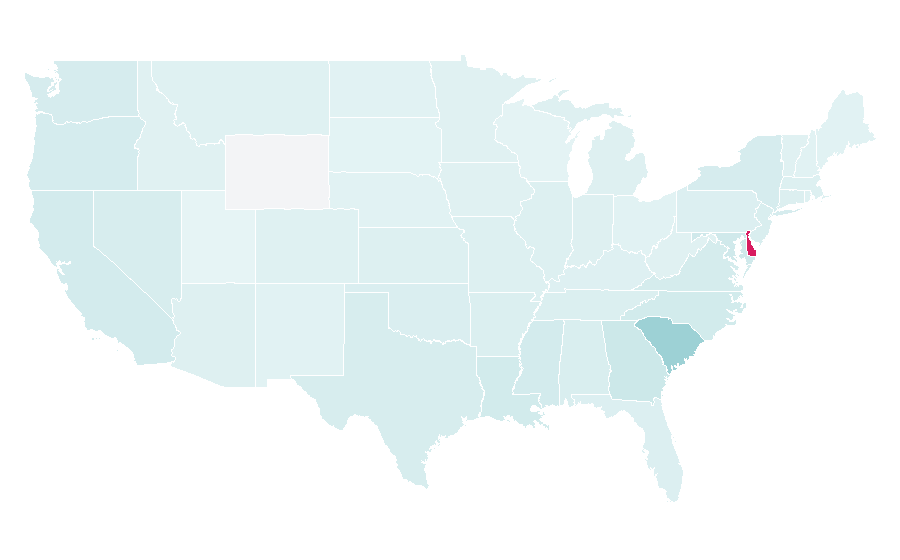 Affinity by region — Sambo (martial art), United States