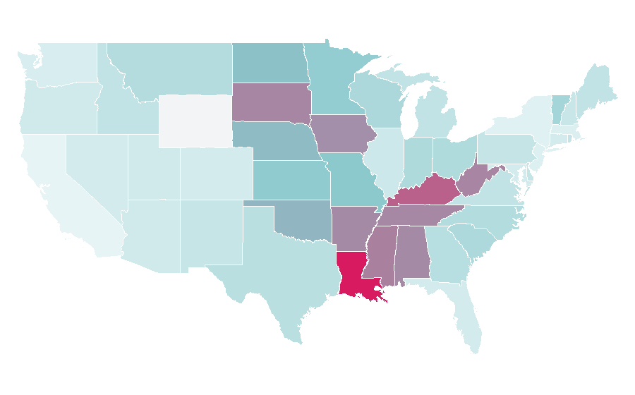 Affinity by region — Sammy Kershaw, United States