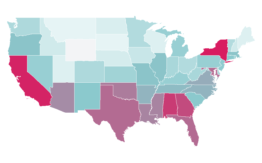 Affinity by region — Sampling (music), United States