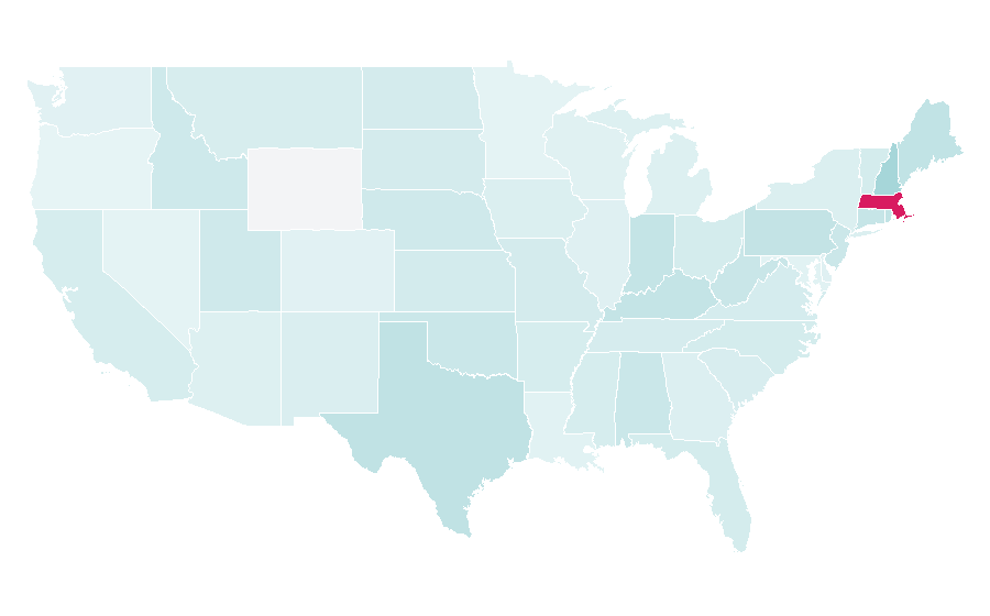 Affinity by region — Samuel Adams (beer), United States