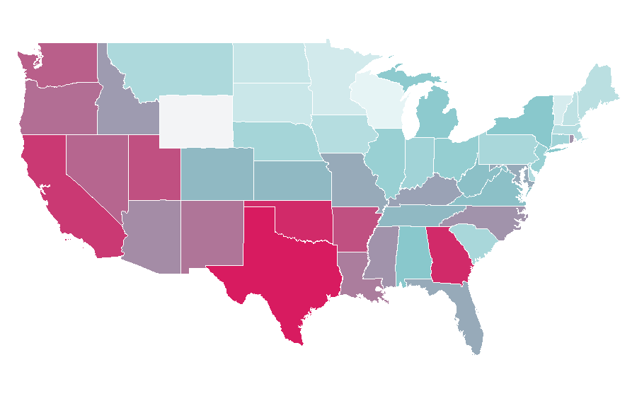 Affinity by region — Samurai Jack, United States