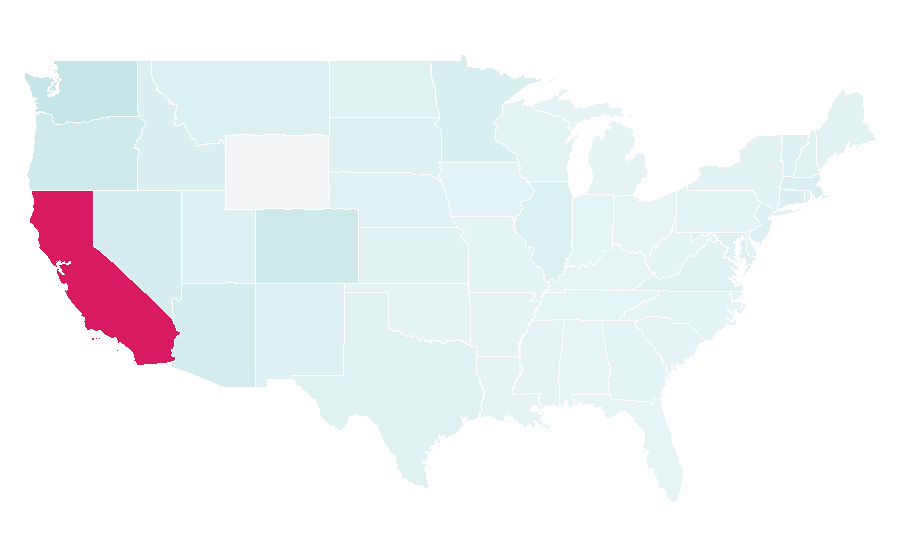 Affinity by region — San Diego State University, United States
