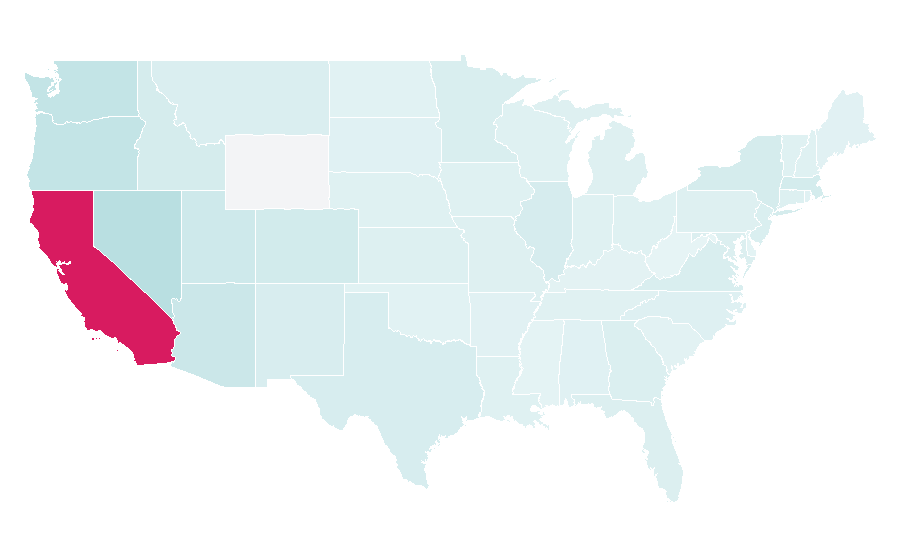 Affinité par région — San Francisco, États-Unis