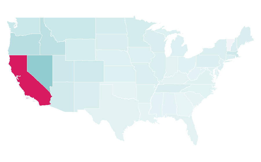Affinity by region — San Jose Sharks, United States