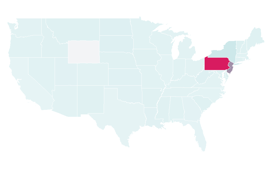 Affinity by region — Sands Casino Resort Bethlehem, United States