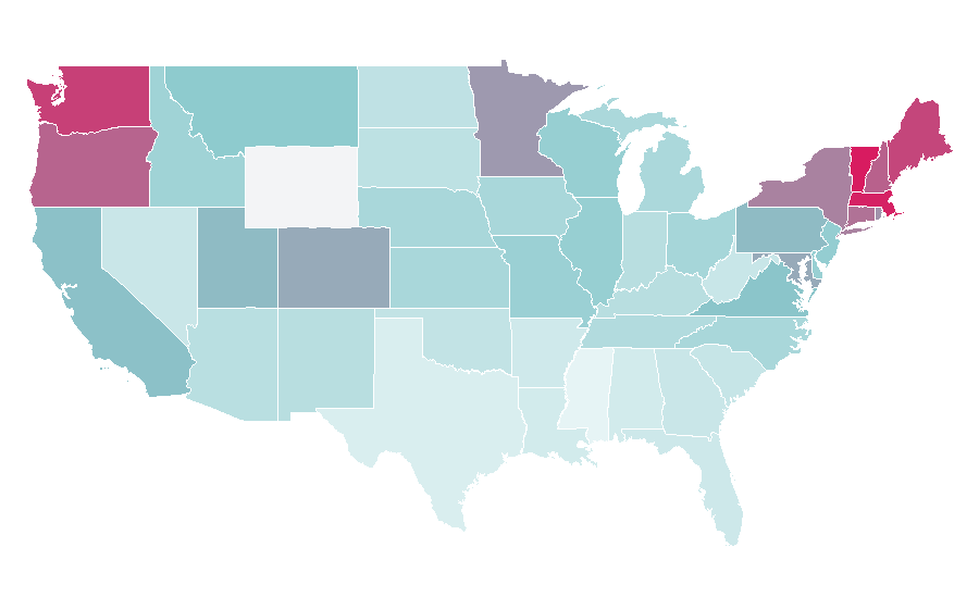 Affinity by region — Sara Bareilles, United States