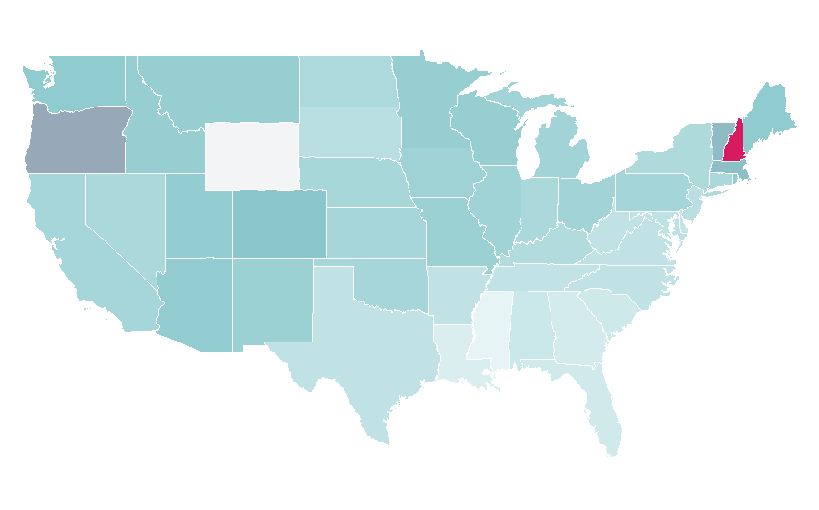 Affinity by region — Sarah Silverman, United States