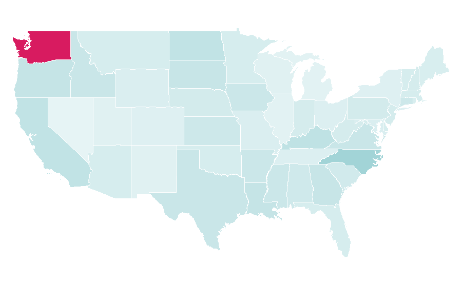 Affinity by region — S.A.R.S., United States