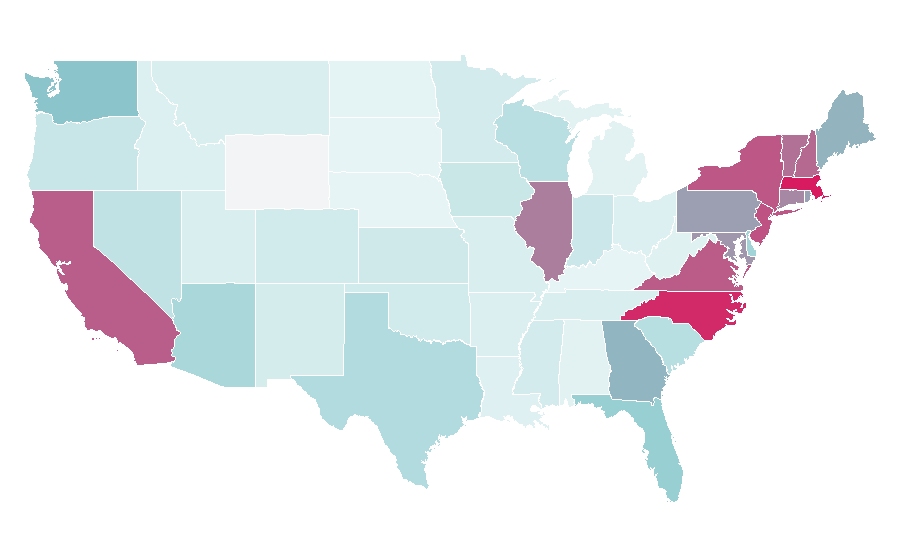 Affinity by region — SAS (software), United States