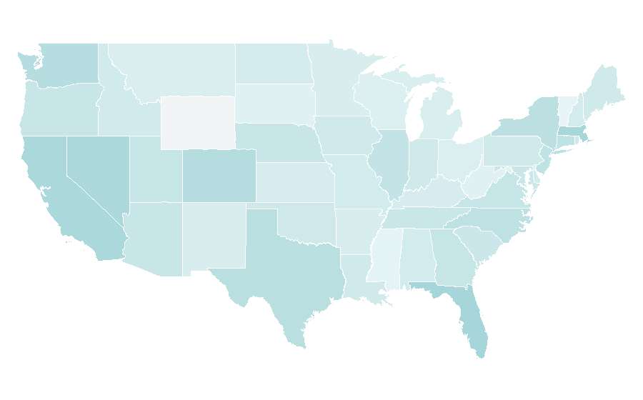 Affinity by region — Sashimi, United States
