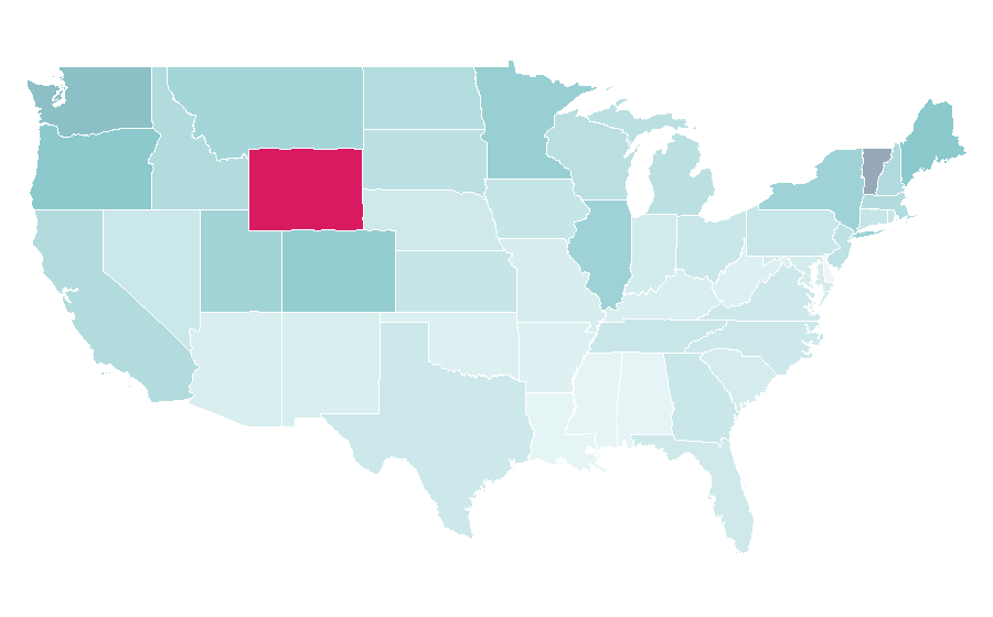 Affinity by region — Sauna, United States