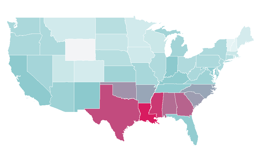 Affinität nach Region — Sausage, USA