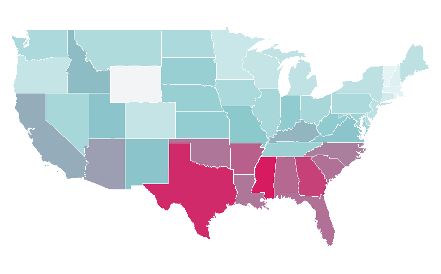 Affinity by region — Scar, United States