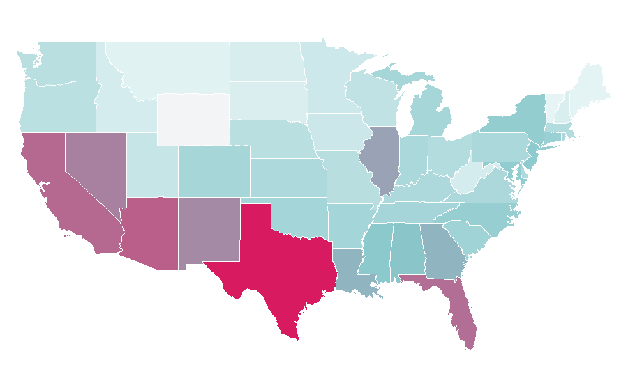 Affinity by region — Scarface (1983 film), United States