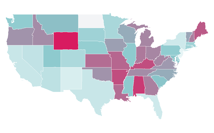 Affinity by region — Schoolhouse Rock!, United States